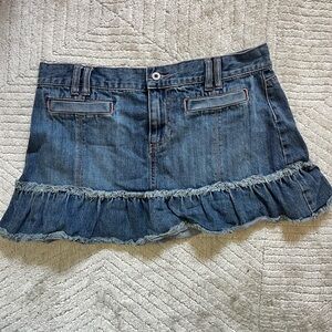 Vintage Old Navy Low Waisted Jean Mini Skirt